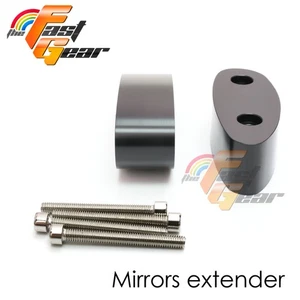 Fit Suzuki GSXR 600 01-05 For side Mirror Riser Extender Adapter - Picture 1 of 3