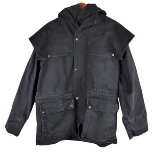 Chaqueta Outback Trading Co Swagman Para Hombre Pequeña Negra Lona Con Capa Tareas Occidentales - Imagen 1 de 14