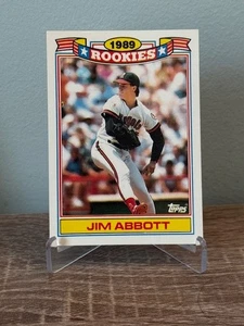 1990 Topps 1989 Rookies Commemorative Set 1 of 33 Jim Abbott Angels Yankees RC - Picture 1 of 2