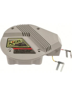Accel Ignition Coil Super Coil E-Core 0.500 ohm Coil in Cap 45000V Gray (140003) - Image 1 of 4