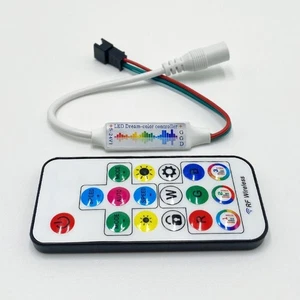 3Pin Music Led Controller Mini RF Remote Controller for WS2812B WS2811 5050 - Picture 1 of 11