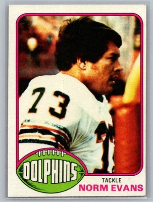 1976 Topps #492 Norm Evans - Image 1 of 2