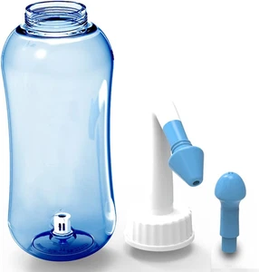 500Ml Lavaggio Nasale,Irrigatore Nasale Manuale per Lavaggi Nasali Neti Lota Man - Foto 1 di 13