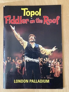 Topol in Fiddler on the Roof at the London Palladium Theatre Programme - Picture 1 of 12