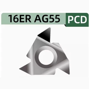 4 piezas 16ERAG55 Insertos roscados de diamante 16ER AG55 PCD para aluminio - Imagen 1 de 1