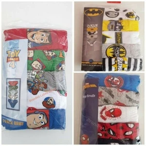 5 x PARES DE ROPA INTERIOR PARA NIÑOS TOY STORY 4 CALZONCILLOS SPIDER MAN/BATMAN/HARRY POTTER - Imagen 1 de 8