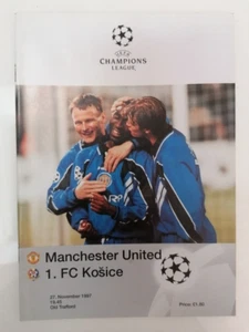 1997-1998 Manchester United v FC Kosice Champions League Football Programme - Picture 1 of 1
