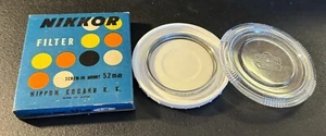 Nikon 52mm L39 UV Glass Filter Chrome Rim - Skylight UV Haze Nippon Kogaku box - Picture 1 of 1