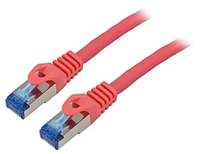 PCF6A-10CC-0100-R Patch cord S/FTP 6a Line CCA LSZH rot 1m 26AWG Adern: 8 LANBER - Picture 1 of 1
