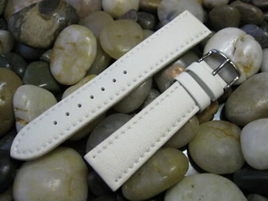 20 mm Hadley Roma MS739 White Lorica Vegan Waterproof Watch Band dive strap - Picture 1 of 4