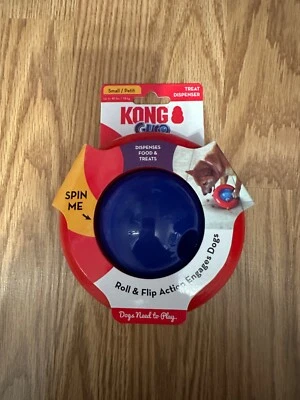 Juguete rompecabezas interactivo pequeño/mediano dispensador de golosinas giroscópicas KONG para perros Foto 1 de 4