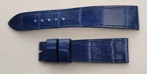Correa de reloj de cuero azul pulsera ABP Paris Atelier Du OEM 20/16 mm 75+115 mm - Imagen 1 de 3