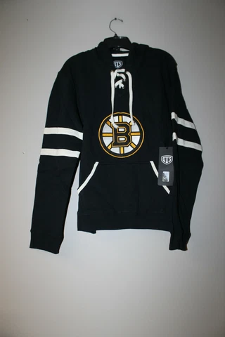 New With Tag NHL Boston Bruins Old Time style mid weight cotton hoodie women M Cover