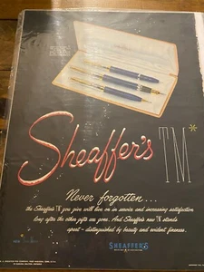 Vintage 1951 Sheaffer's Pen Set Never Forgotten ad - Picture 1 of 1
