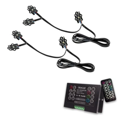 Kit de atualização DRL farol Oracle 20-21 GMC Sierra 2500/3500 HD RGB+W ColorSHIFT  - Imagem 1 de 4