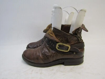 Botines botines A.S. 98 para mujer talla 36 EUR cuero marrón con hebilla cremallera Foto 1 de 4