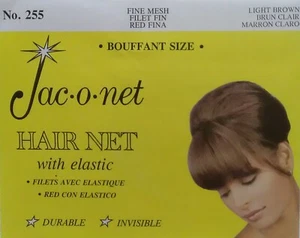 Jac-O-Net Bouffant Invisible fine Hair retro very thin very Net light brown - Picture 1 of 2