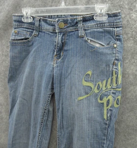 Southpole Women's Straight Jeans Sz 9 Denim Cotton Embroidered 5 Pockets VTG Y2K - Picture 1 of 16