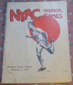 1932 NYAC Indoor Games Track Meet Programm, Veranstaltungen, Wettbewerber, Anzeigen, Mad Sqr Garten - Bild 1 von 8