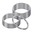 42mm Metal O Rings, 10 Pack 304 Stainless Steel Round Rings for Hardware Bags