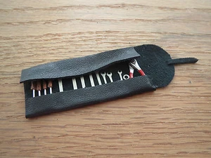 Pocher 1/8 Ferrari Leather Tool Kit Roll Testarossa F40 Metal tools Amalgam - Picture 1 of 1