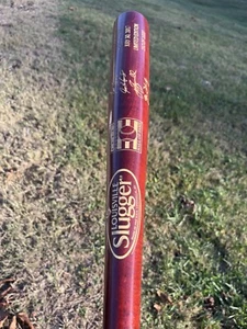 2017 MLB Hall of Fame Cooperstown Induction Bat Jeff Bagwell, Ivan Rodriguez - Picture 1 of 7