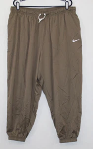 Nike Gr. 2X Essential Damen Braun Oversized Woven Nylon Jogginghose Mesh Innen - Bild 1 von 6