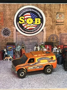 Hot Wheels Blackwalls 1977 Baja Breaker Ford 4x4 Orange Van 1:64 EX Condition - Picture 1 of 8