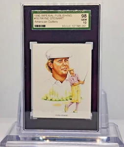 Payne Stewart 1990 Imperial Publishing American Golfer #16 Dark Blue Back SCG 10 - Picture 1 of 2