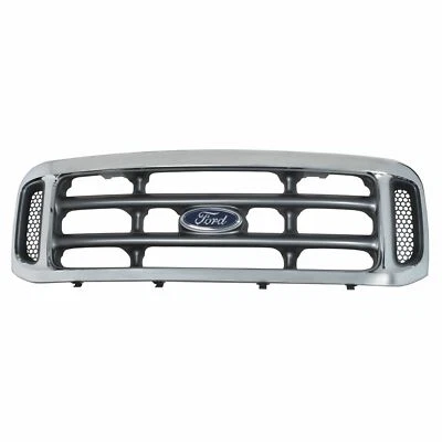 Rejilla de radiador delantera mediana platino OEM NUEVA Ford 19-04 Super Duty 1C3Z8200BAA Foto 1 de 4