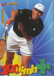 034 MICHAEL STICH # GERMANY TENNIS CARD INTREPID BLITZ ATP TOUR WORLDWIDE 1997 - Picture 1 of 2