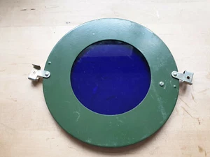 Zubehör Aufsatz Farbfilterscheibe mit Glas Lampe NVA DDR Leuchtenbau Leipzig - Bild 1 von 4