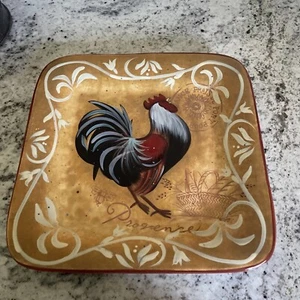 Geoffrey Allen Rooster Platter Certified Intl - Picture 1 of 7