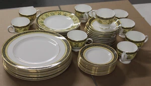 50 Pcs Wedgwood Bone China India 5 Piece Place Dinner Setting for 10 SUPER CLEAN - Picture 1 of 6