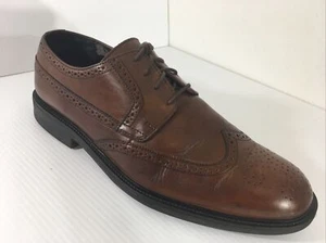 Zapatos Banana Republic para hombre talla 11 punta de ala de cuero marrón - Imagen 1 de 12