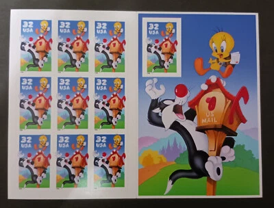 SCOTT 3204 AND 3205 MINT NH TWEEDY & SYLVESTER BOTH SHEETS - Image 1 of 2