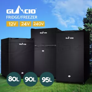 Glacio 80L/90L/95L Portable Bar Fridge Freezer 12V/24V/240V Camping Caravan - Picture 1 of 17