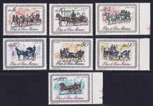 SAN MARINO 1969: CARROZZE SERIE COMPLETA NUOVI PERFETTI - Foto 1 di 2
