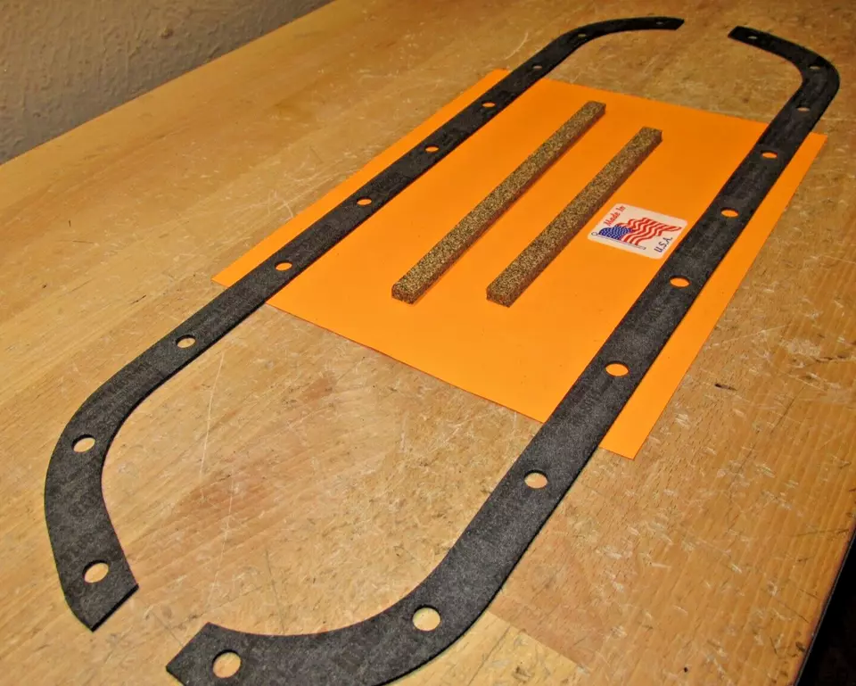 1949 - 1962 CADILLAC 331+365+390 V-8 ENGINE NEW OIL PAN GASKET SET NEW USA BEST - Image 1 of 4