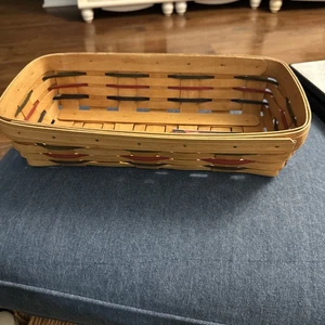 Longaberger Woven Traditions Bread/Cracker  Basket 1997( 14.5 X 8 X 4”) - Picture 1 of 5