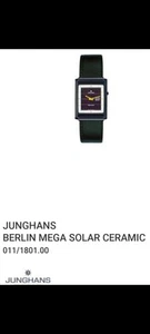 Funkuhr Junghans Mega Solar Berlin Ceramic 11/1801 001 / Akku neu super Zustand - Bild 1 von 15
