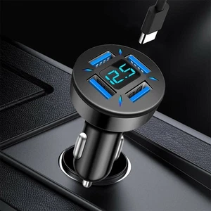 Advanced Technology 4 USB Port Car Charger for Multiple Device Charging - Zdjęcie 1 z 7
