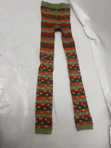 The Children's Place 8-10yo greed/red/orange striped leggings - Bild 1 von 2