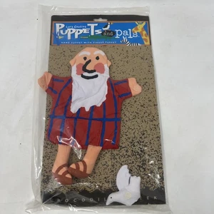 Vintage 1996 Crocodile Creek - Lucy Cousins 6-7" Noah With Dove New Hand Puppet - Picture 1 of 3