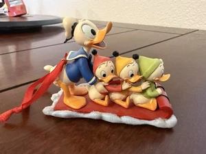 Disney Sketchbook Donald Duck Huey Dewey Louie Sledding Christmas Ornament - Picture 1 of 4