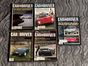 Vintage Car and Driver Magazines Lot of 5 Issues 1983-1984 Automotive History - Picture 1 of 15