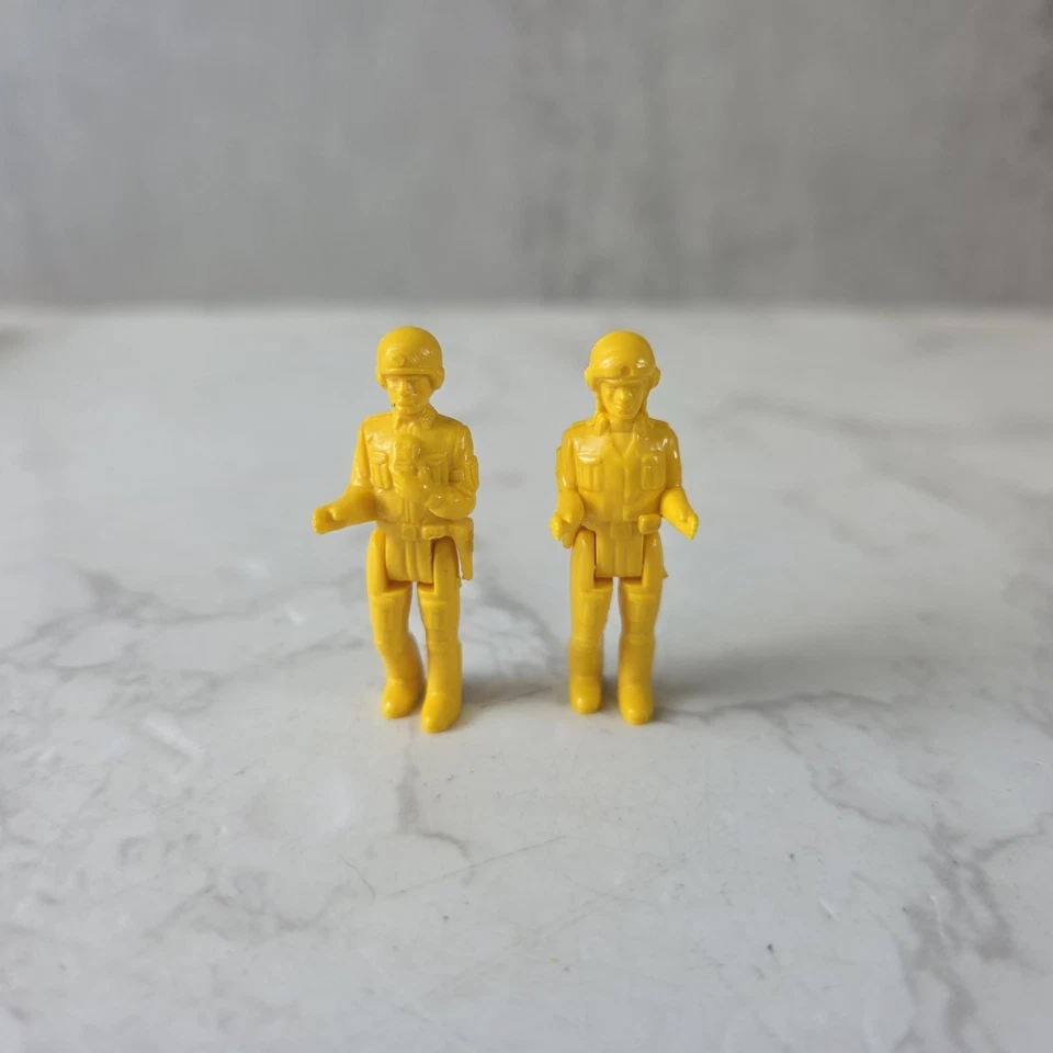 MINIFIGURA 2 TENTE EXIN DE COLECCIÓN AÑOS 80 SOLDADO MILITAR 1.5" PILOTO CONDUCTOR MARRÓN Foto 1 de 4