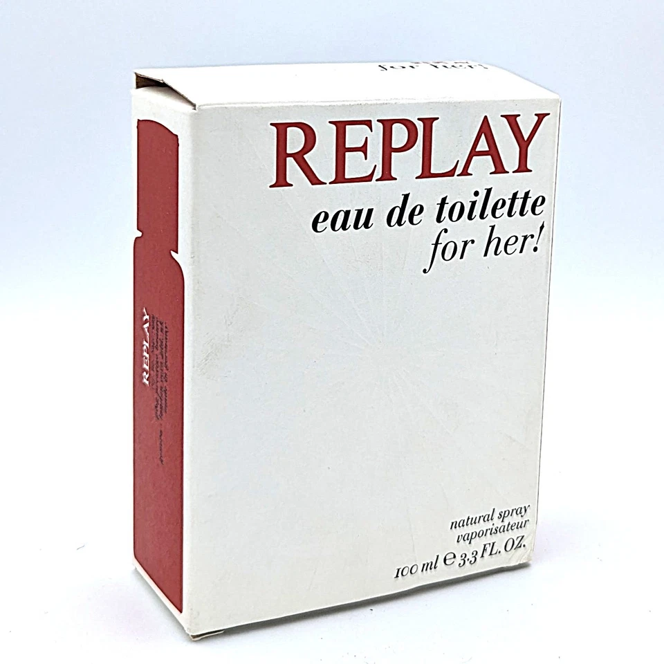 Replay for her! Eau de Toilette Spray 100ml 3.3 FL OZ Neu RARE