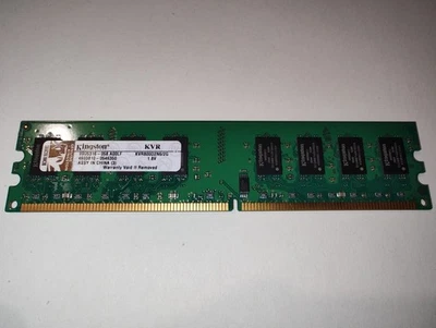 RAM MEMORIA KINGSTON 2GB KVR800D2N6/2G DDR2 800MHz DIMM PC DESKTOP - TESTATA - Immagine 1 di 2
