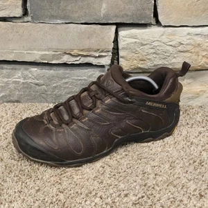 Merrell Cham 7 Slam Luna LTR Mens 11.5 |Brown| Leather Hiking Shoes - Picture 1 of 9